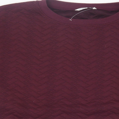 Pep&Co Womens Purple Polyester Pullover Sweatshirt Size M Pullover