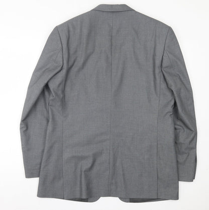 Mens UK Size 42 Occasions Regular Grey Suit Jacket