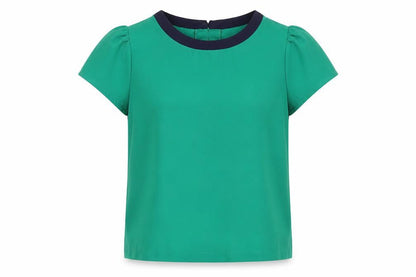 Womens UK Size 10 Dickins & Jones Green Basic Blouse