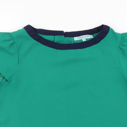 Womens UK Size 10 Dickins & Jones Green Basic Blouse