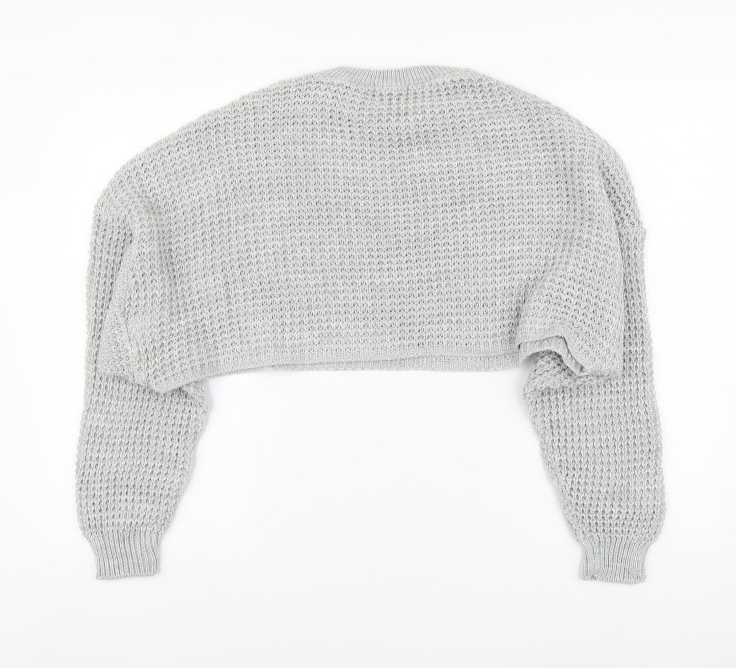 Womens UK Size S PRETTYLITTLETHING Grey Pullover Jumper