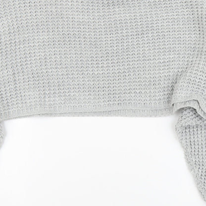 Womens UK Size S PRETTYLITTLETHING Grey Pullover Jumper