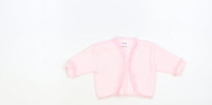 Dinkie Baby Pink Acrylic Cardigan Jumper Size 0-3 Months Pullover