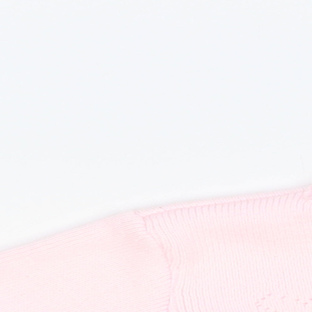 Dinkie Baby Pink Acrylic Cardigan Jumper Size 0-3 Months Pullover