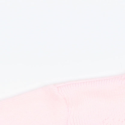 Dinkie Baby Pink Acrylic Cardigan Jumper Size 0-3 Months Pullover
