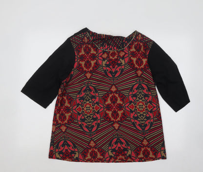 Womens UK Size 14 Yumi Multicoloured Basic Blouse