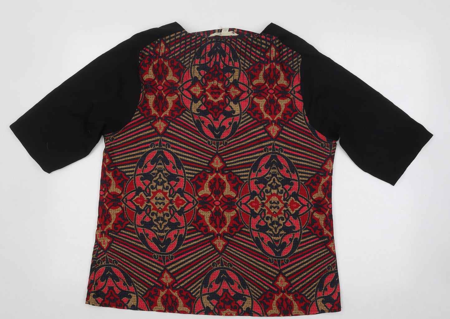 Womens UK Size 14 Yumi Multicoloured Basic Blouse