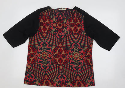 Womens UK Size 14 Yumi Multicoloured Basic Blouse