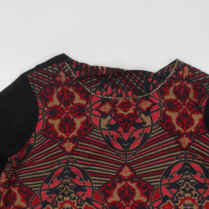 Womens UK Size 14 Yumi Multicoloured Basic Blouse