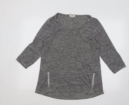 Womens UK Size M Papaya Grey Pullover Jumper