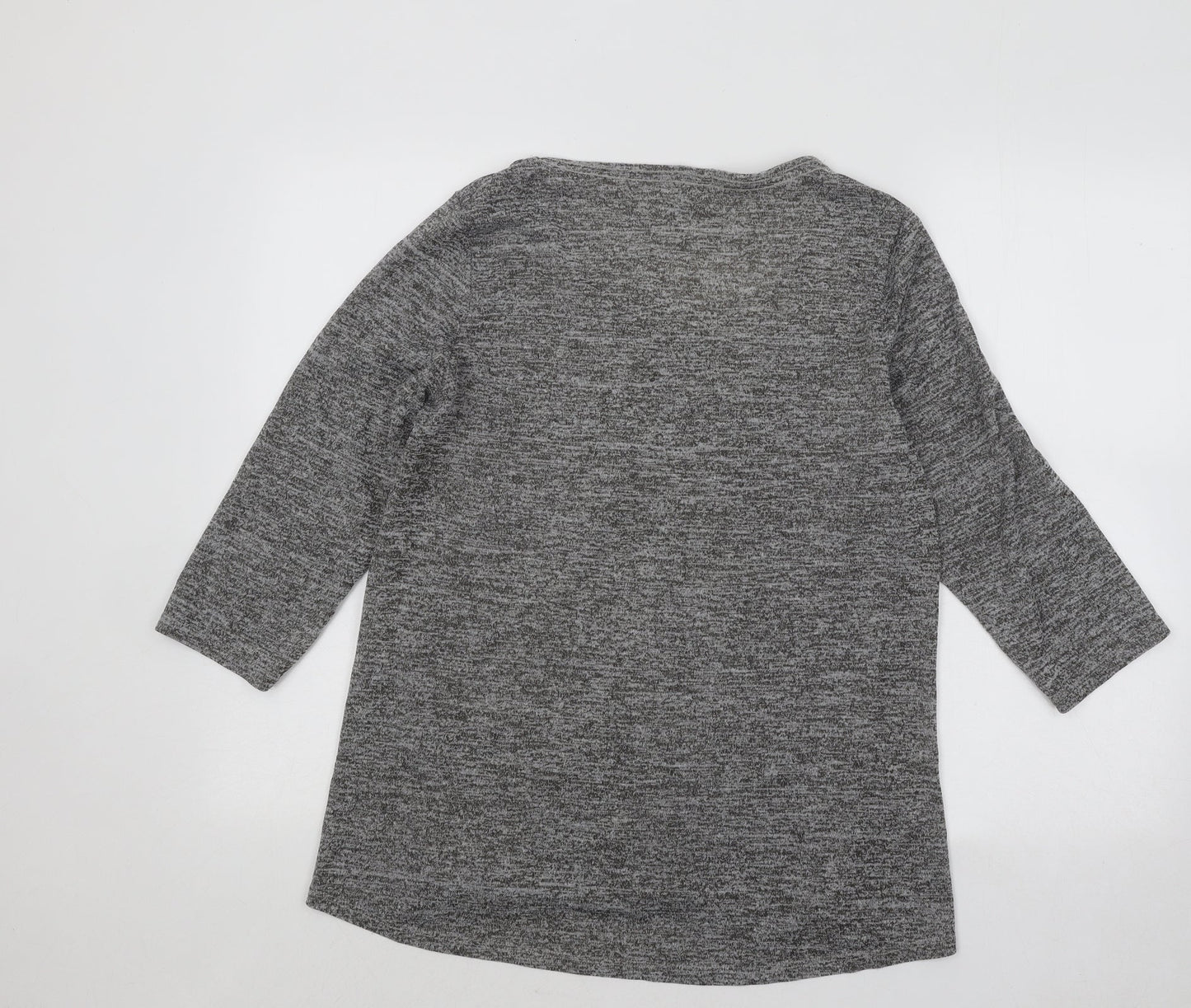 Womens UK Size M Papaya Grey Pullover Jumper