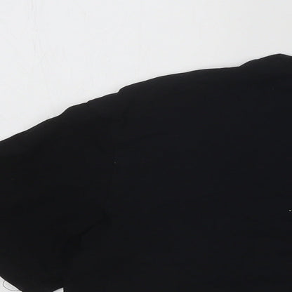 SheIn Womens Black Cotton Basic T-Shirt Size XS Round Neck - California Motorbike