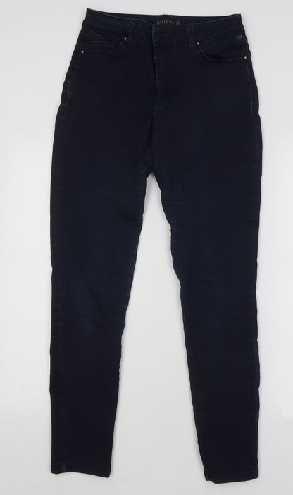 Womens UK Size 10 Blue 73 Regular Fit Skinny Blue Jeans