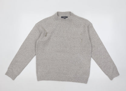 Womens UK Size 10 Studio Grey Pullover Jumper