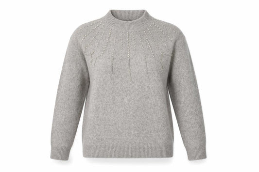 Womens UK Size 10 Studio Grey Pullover Jumper