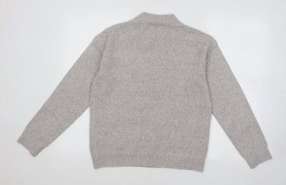 Womens UK Size 10 Studio Grey Pullover Jumper