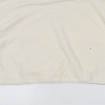 Brave Soul Womens Beige Polyester Pullover Sweatshirt Size L Zip