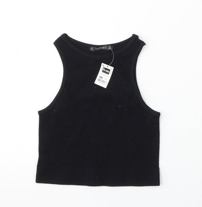 Womens UK Size XS Dunnes Stores Black  Tank