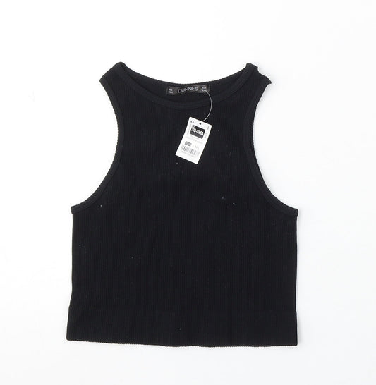 Womens UK Size XS Dunnes Stores Black  Tank