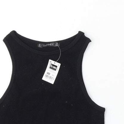 Womens UK Size XS Dunnes Stores Black  Tank