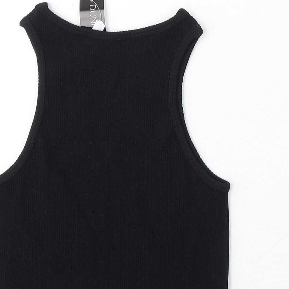 Womens UK Size XS Dunnes Stores Black  Tank