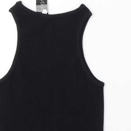 Womens UK Size XS Dunnes Stores Black  Tank