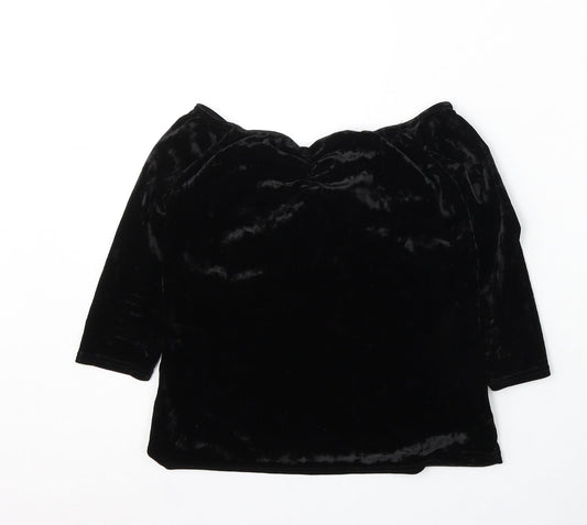 Womens UK Size 14 New Look Black Pullover Jumper