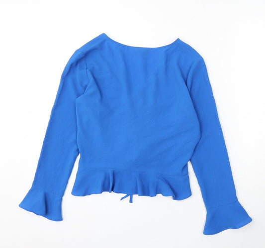 Womens UK Size 8 Topshop Blue Pullover Jumper