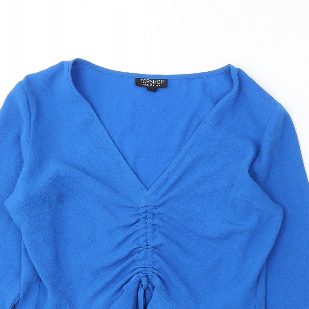 Womens UK Size 8 Topshop Blue Pullover Jumper