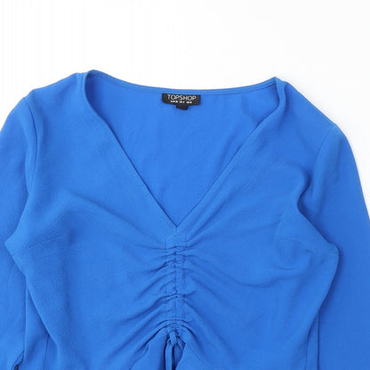 Womens UK Size 8 Topshop Blue Pullover Jumper