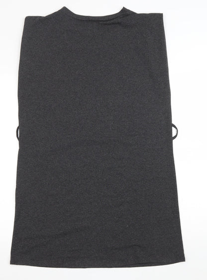 Cameo Rose Womens Grey Cotton Tank Dress Size L Round Neck