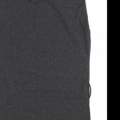 Cameo Rose Womens Grey Cotton Tank Dress Size L Round Neck