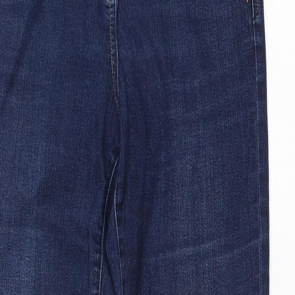 TU Womens Blue Cotton Blend Skinny Jeans Size 8 L29 in Regular Zip