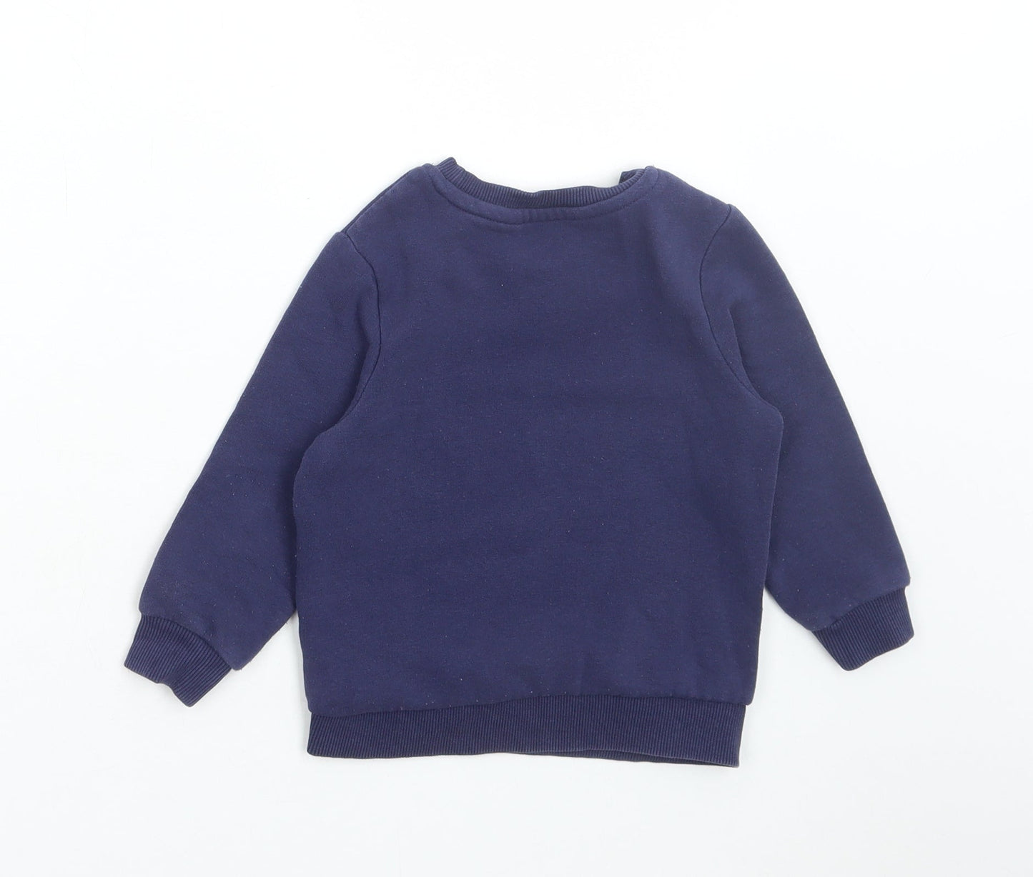 Very Boys Blue Cotton Pullover Jumper Size 18-24 Months Pullover - Limited edition