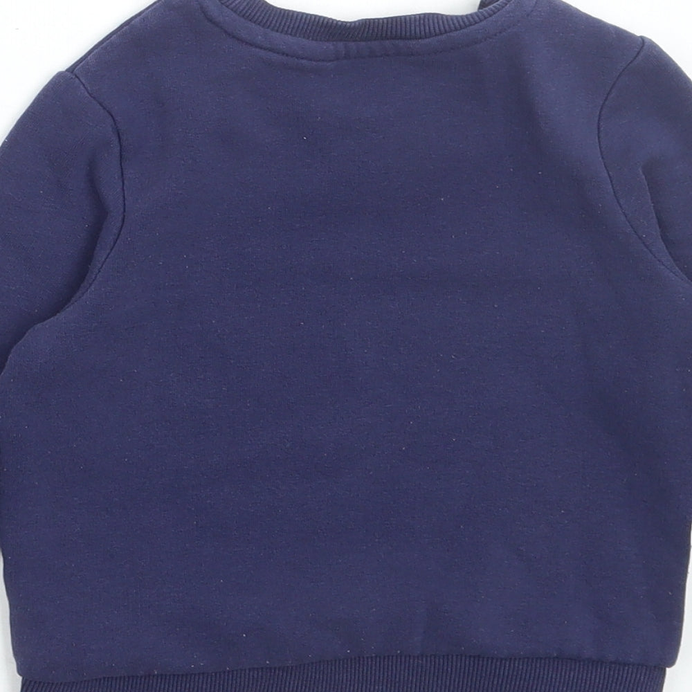 Very Boys Blue Cotton Pullover Jumper Size 18-24 Months Pullover - Limited edition