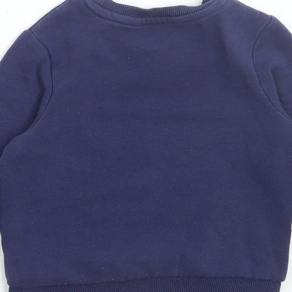 Very Boys Blue Cotton Pullover Jumper Size 18-24 Months Pullover - Limited edition