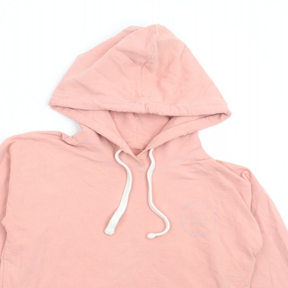 Womens UK Size 6 Jack Wills Pink Pullover Hoodie