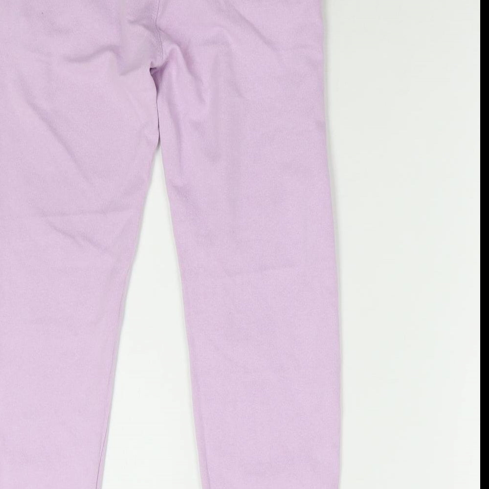 Blue Seven Girls Purple Polyester Jogger Trousers Size 14 Years Regular Drawstring