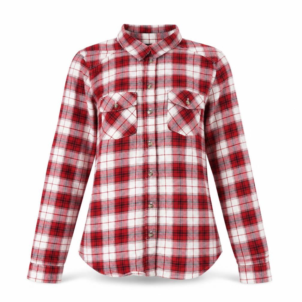 Womens UK Size S H&M Red Basic Button-Up