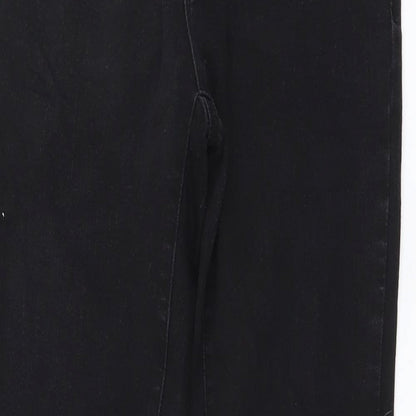 Only Womens Black Cotton Skinny Jeans Size M L28 in Regular Button