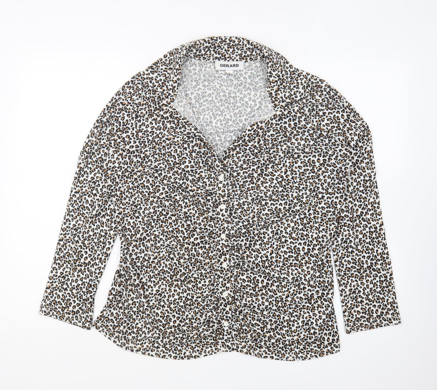 Womens UK Size 16 Gerard Multicoloured Basic Button-Up