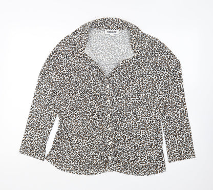 Womens UK Size 16 Gerard Multicoloured Basic Button-Up