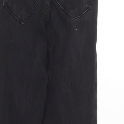 Denim & Co. Womens Black Cotton Skinny Jeans Size 10 L30 in Regular Button