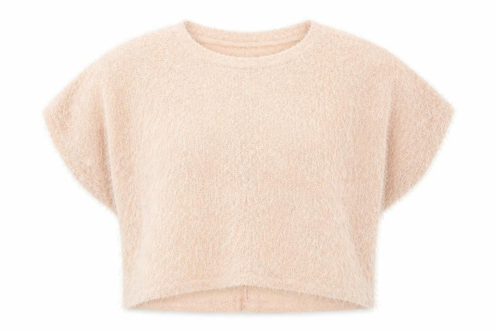 Womens UK Size L Cameo Rose Pink Basic T-Shirt