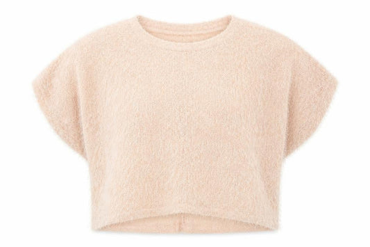 Womens UK Size L Cameo Rose Pink Basic T-Shirt