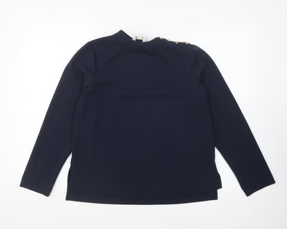 Womens UK Size S Monsoon Blue Basic Blouse