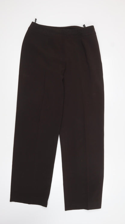 Womens UK Size 12 Alex & Co Regular Fit  Brown Trousers