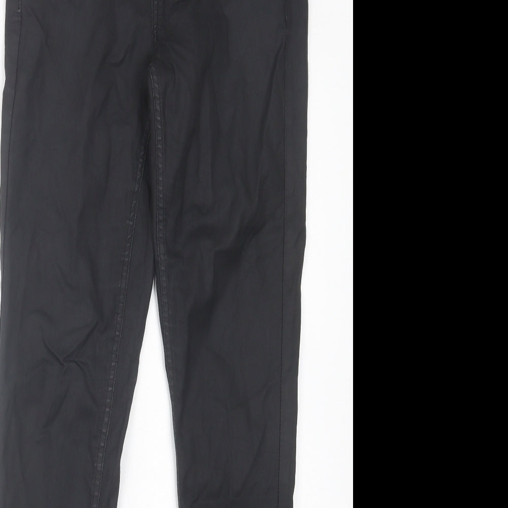 Oasis Womens Black Cotton Skinny Jeans Size 10 L31 in Regular Button