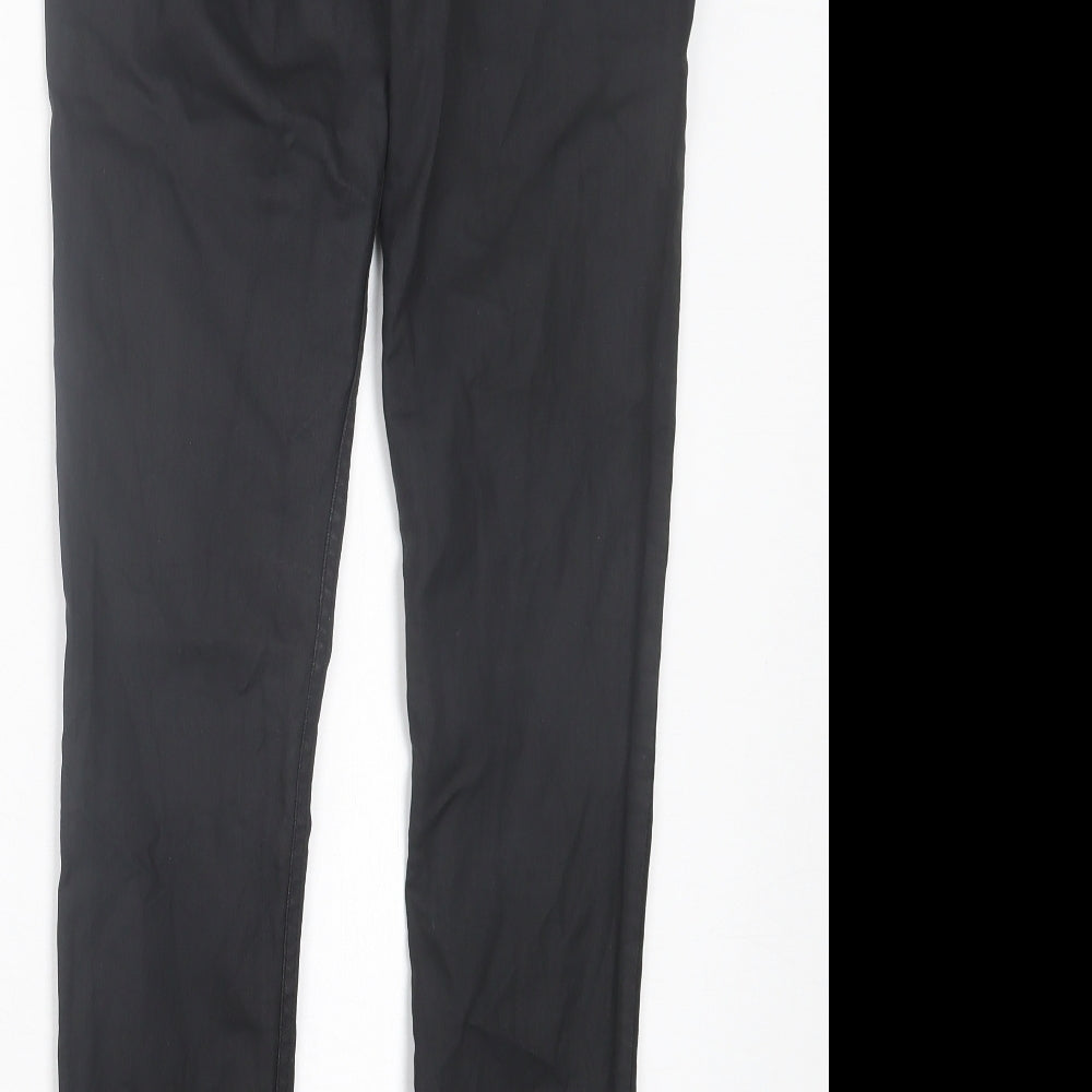 Oasis Womens Black Cotton Skinny Jeans Size 10 L31 in Regular Button