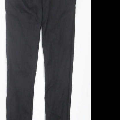 Oasis Womens Black Cotton Skinny Jeans Size 10 L31 in Regular Button